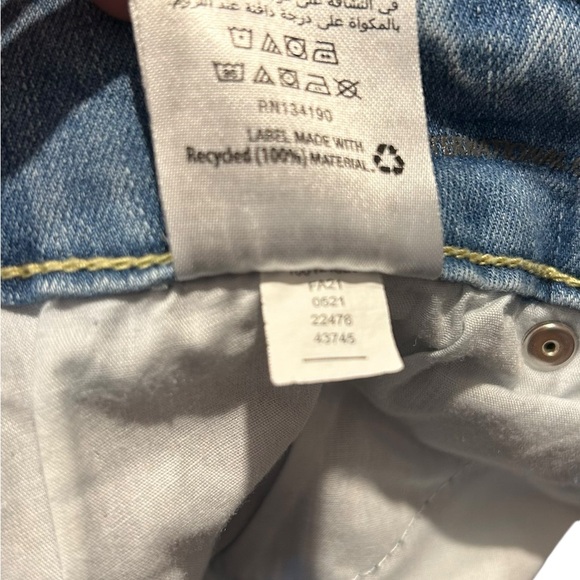 INCDenim boyfriend distressed jeans with animal hide design patches - Picture 7 of 12